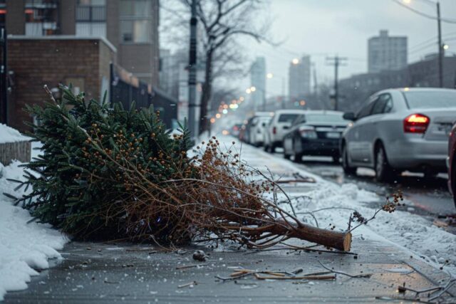 Abandon de sapin de Noël : l'amende salée que vous risquez en le jetant dans la rue